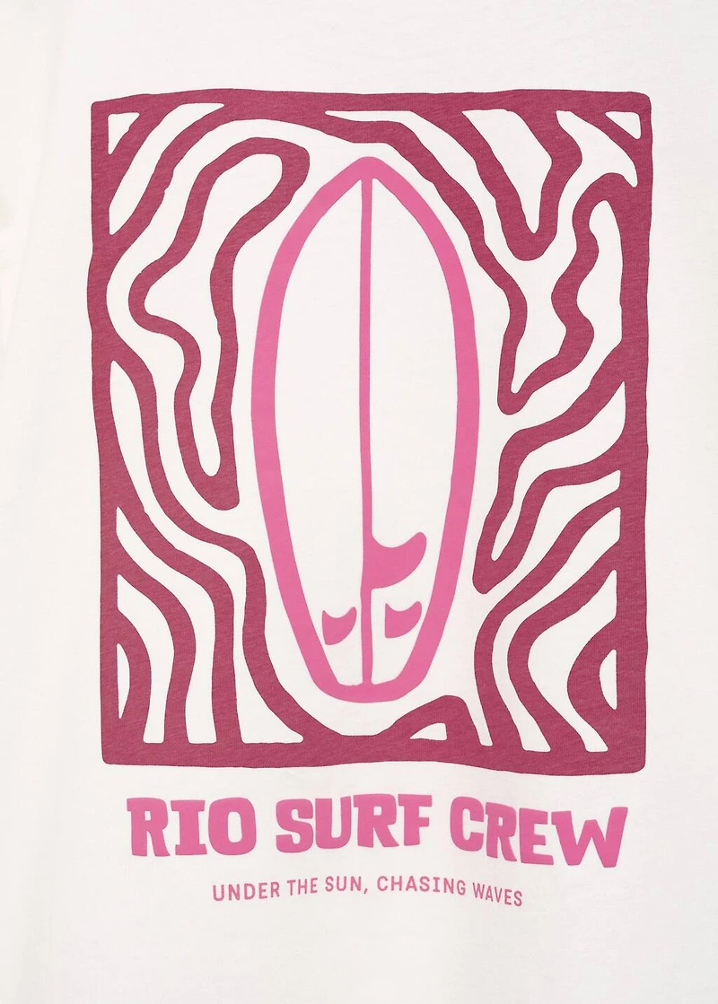 Surf printed t-shirt