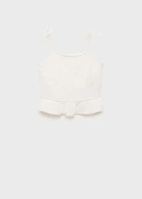 Lace embroidered top