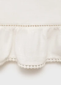 Lace embroidered top