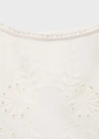Lace embroidered top