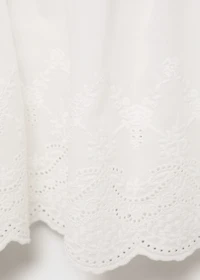 Embroidered ruffle t-shirt