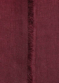 Linen suit pants with frayed ends