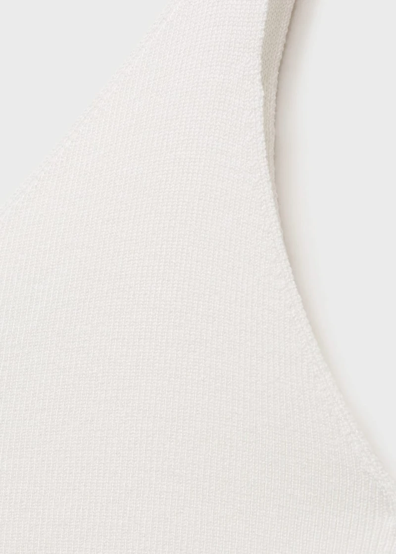 V-neck knitted top