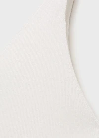 V-neck knitted top