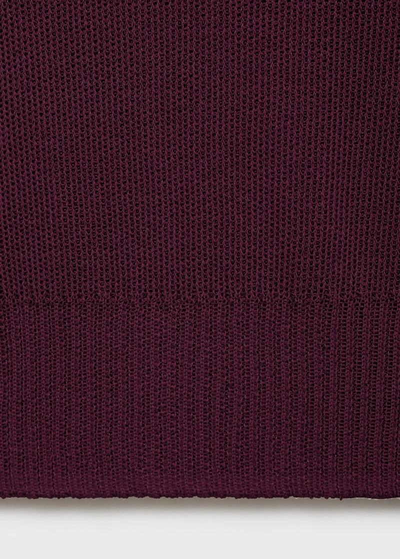 Short-sleeved crop sweater