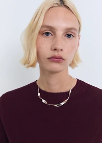 Short-sleeved crop sweater