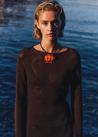 Open back crochet dress
