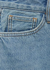 Short denim skirt