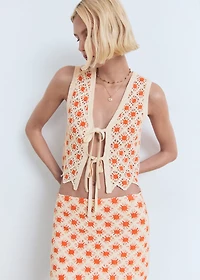 Crochet mini skirt