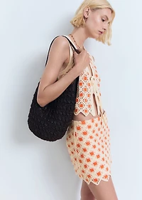 Crochet mini skirt