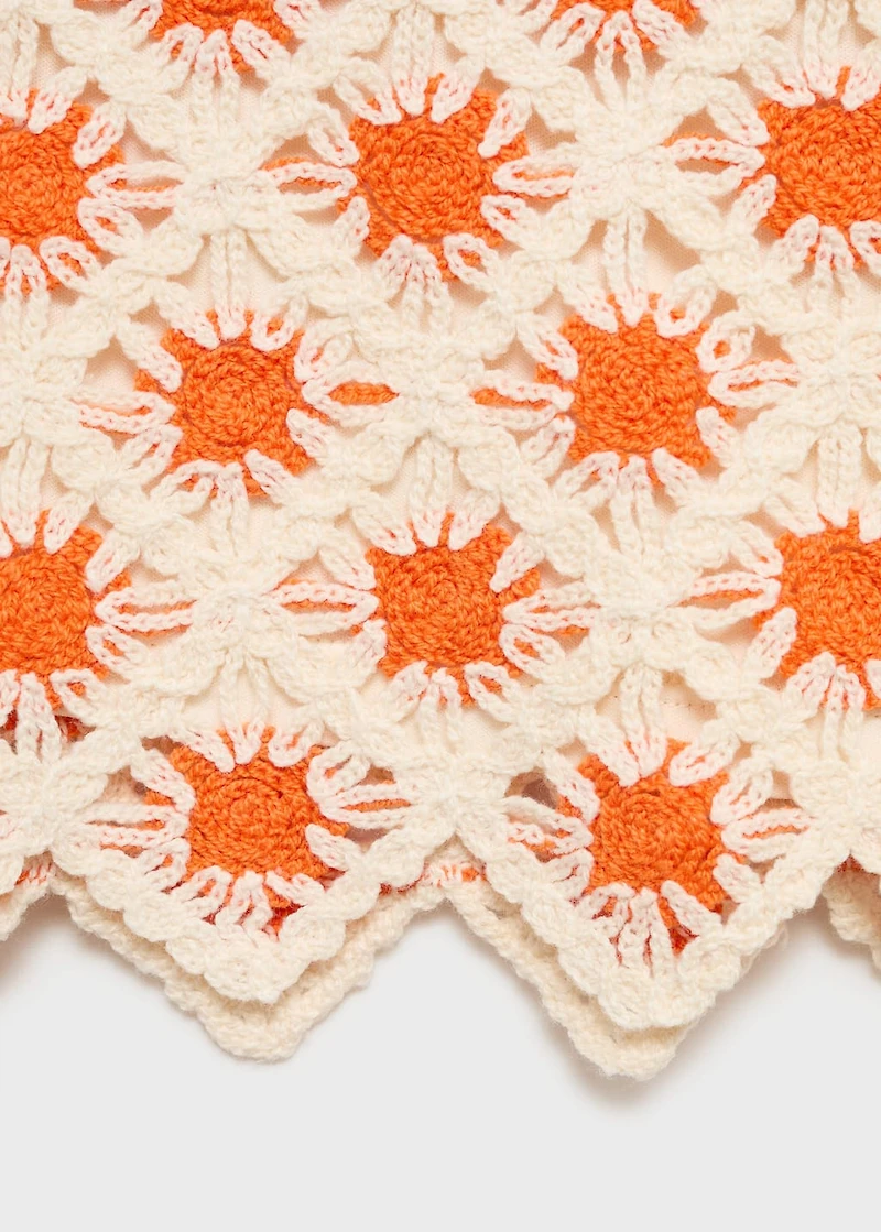 Crochet mini skirt