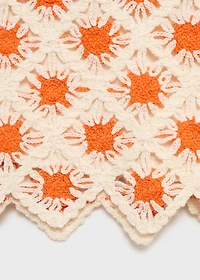 Crochet mini skirt