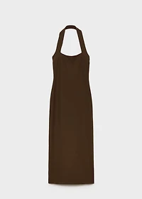Long halter-neck dress