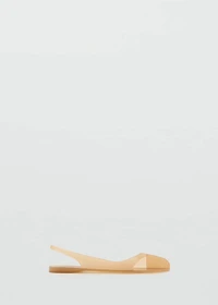 Rubberized slingback shoe