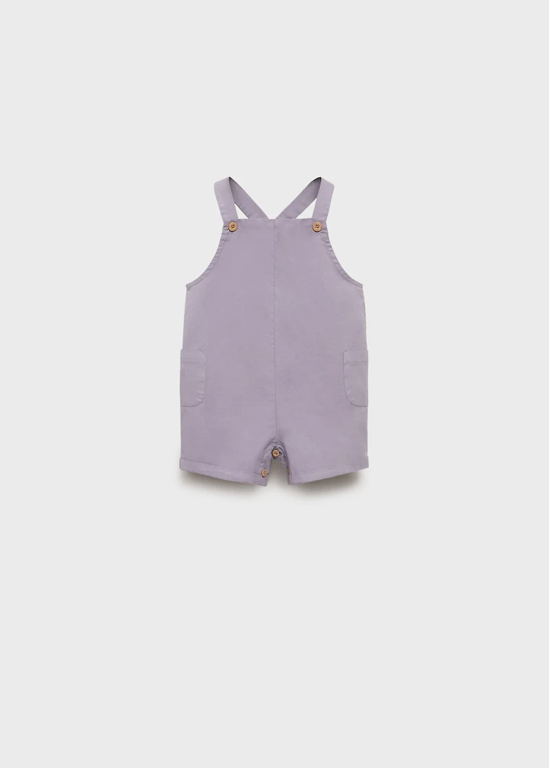 Short denim dungarees