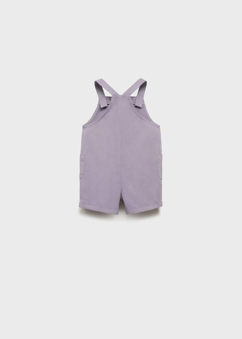 Short denim dungarees