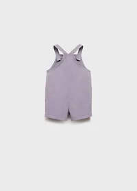 Short denim dungarees