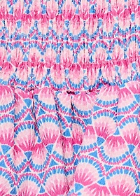 Printed skirt with ruffles