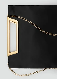 Handbag with metal handle