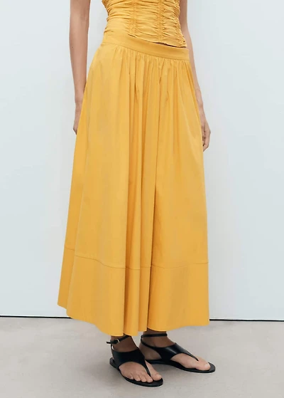 Long gathered skirt