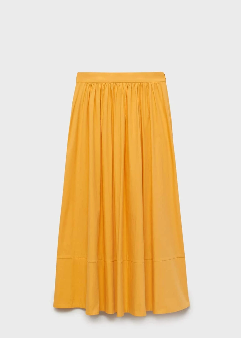 Long gathered skirt