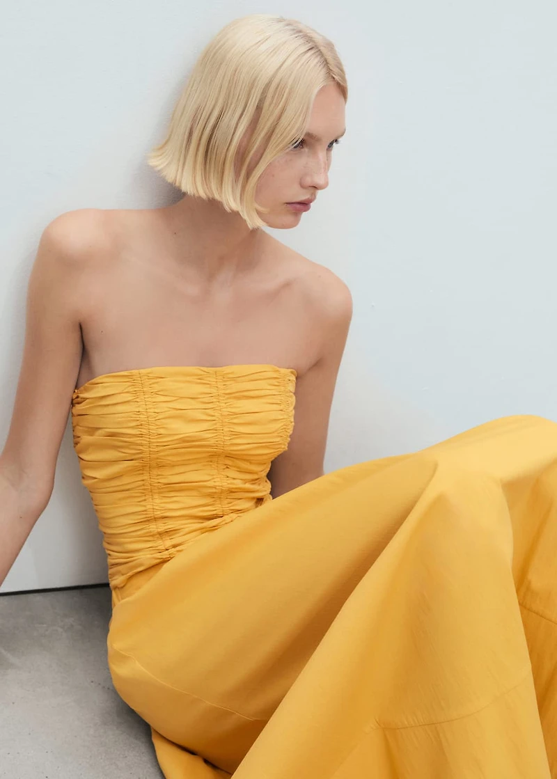 Long gathered skirt
