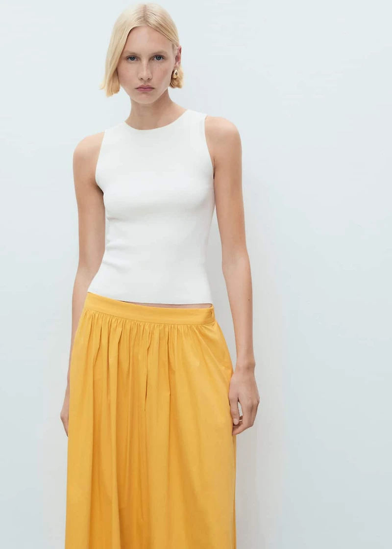 Long gathered skirt