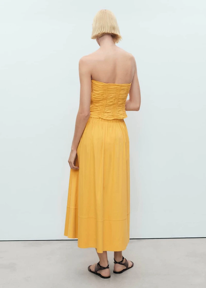 Long gathered skirt