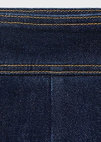 High-waisted denim shorts with pockets