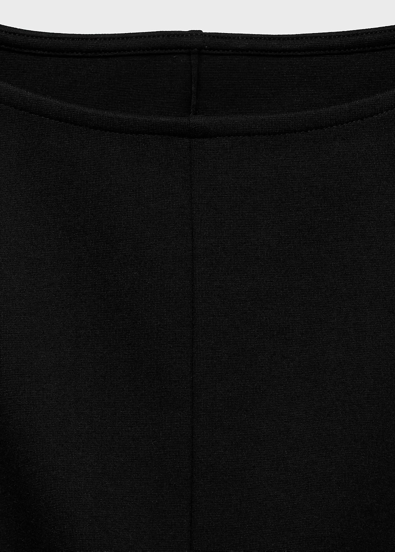 Peplum top with seam detail