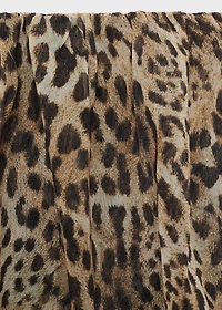 Animal-print crop top