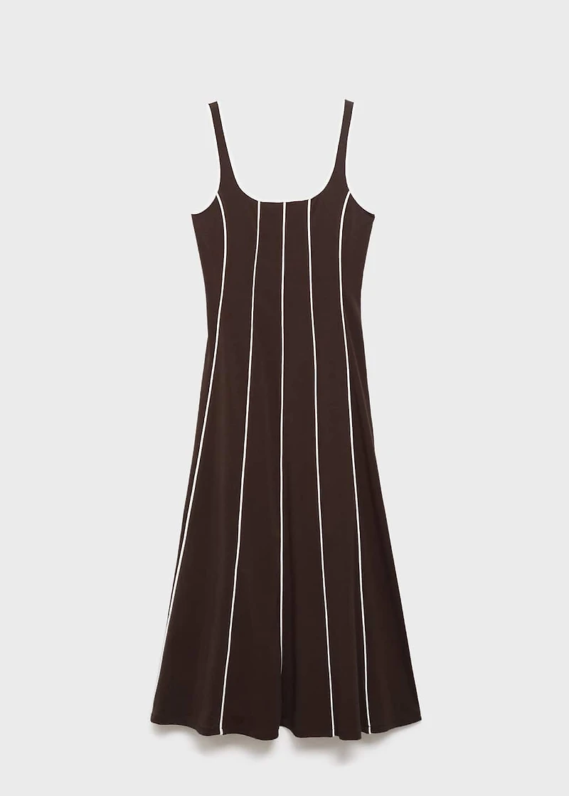 Striped cotton dress