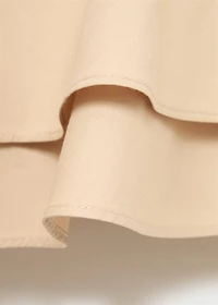 Strapless top with ruffles