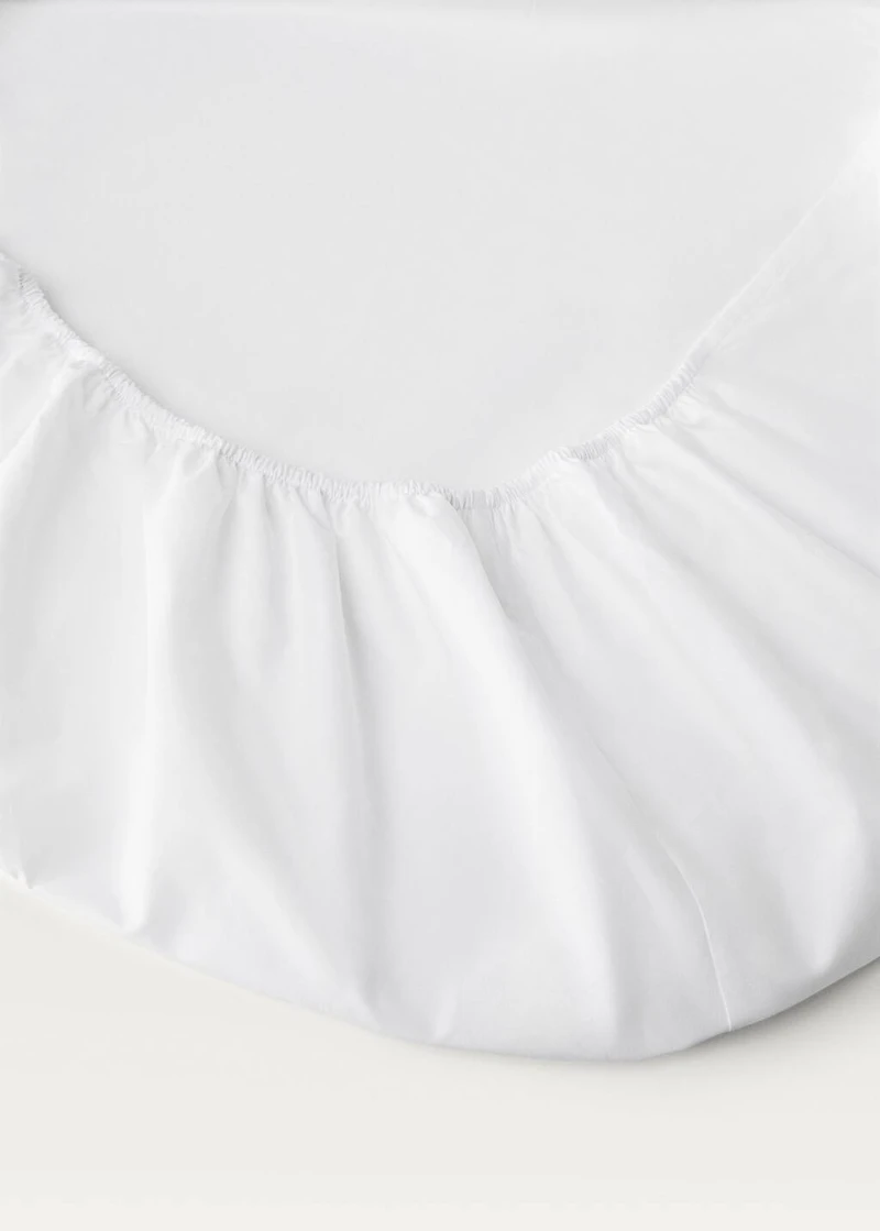 Percale cotton fitted sheet for cm bed