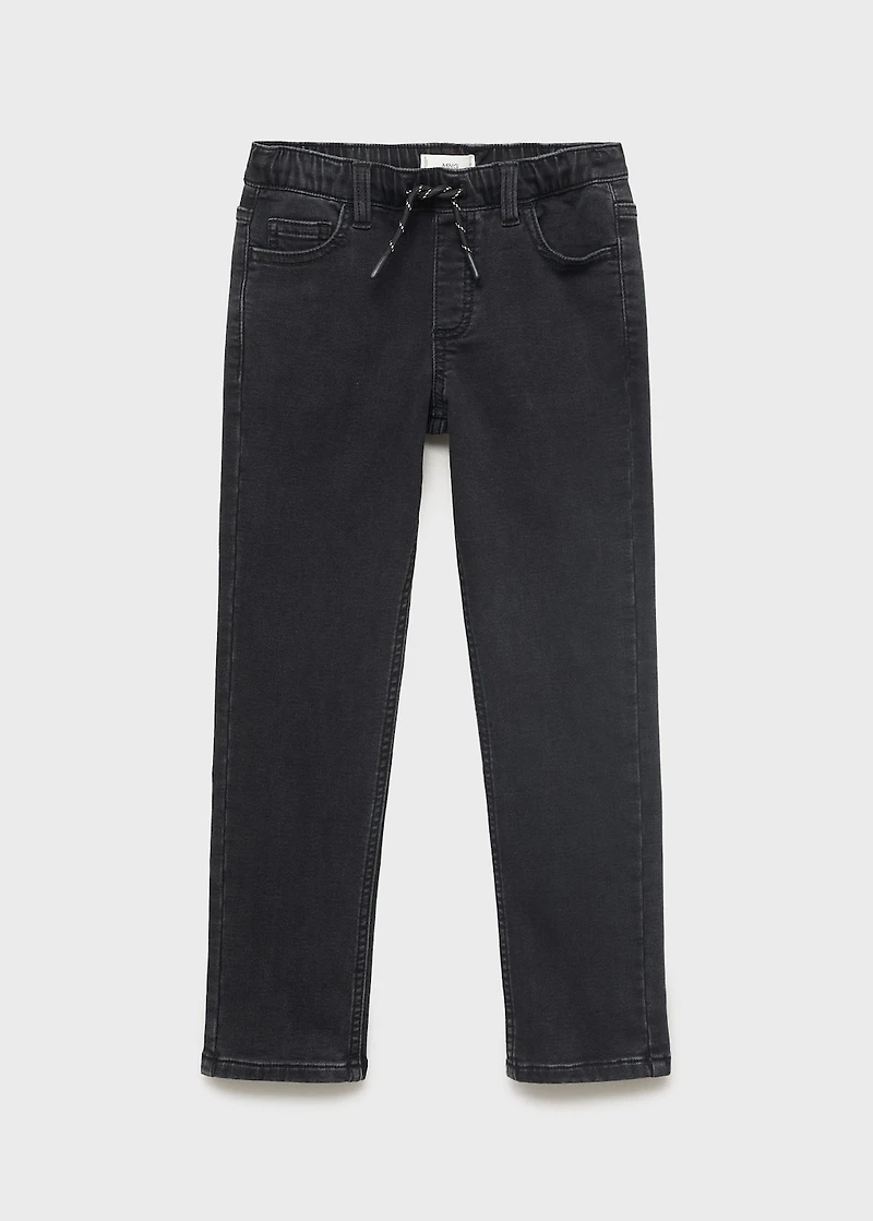 Comfy jeans with drawstring