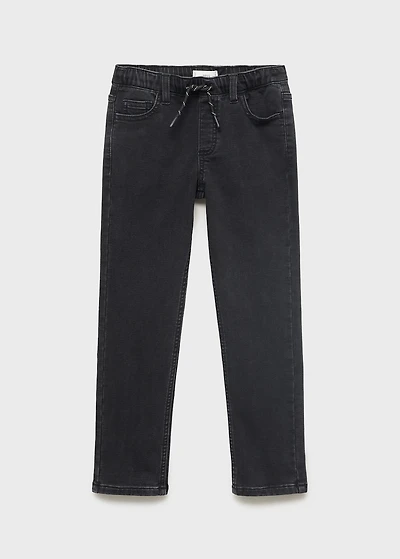 Comfy jeans with drawstring