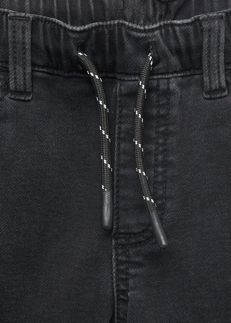 Comfy jeans with drawstring