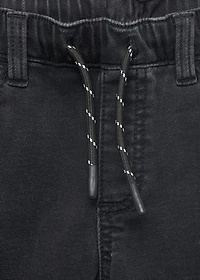 Comfy jeans with drawstring