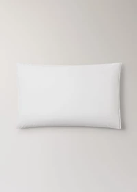 Washed cotton percale pillowcase with zigzag stitching 50x75 cm