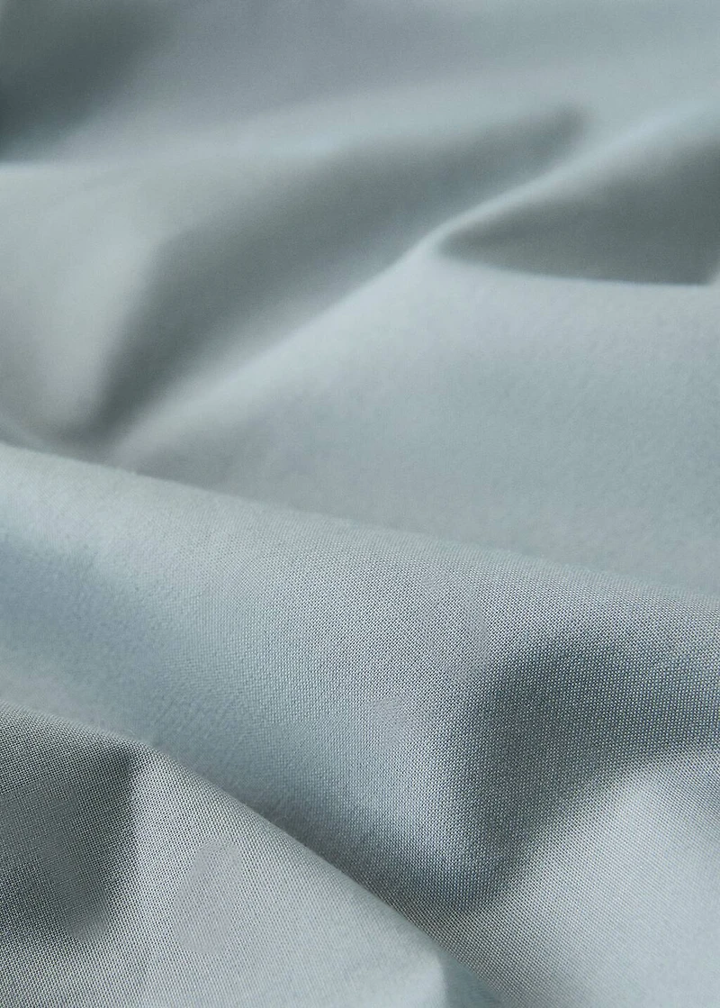 Percale cotton fitted sheet for 135/140 cm bed