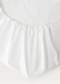 300-thread count percale cotton fitted sheet for cm bed