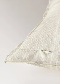 Cotton checked-print cushion cover 50x50 cm