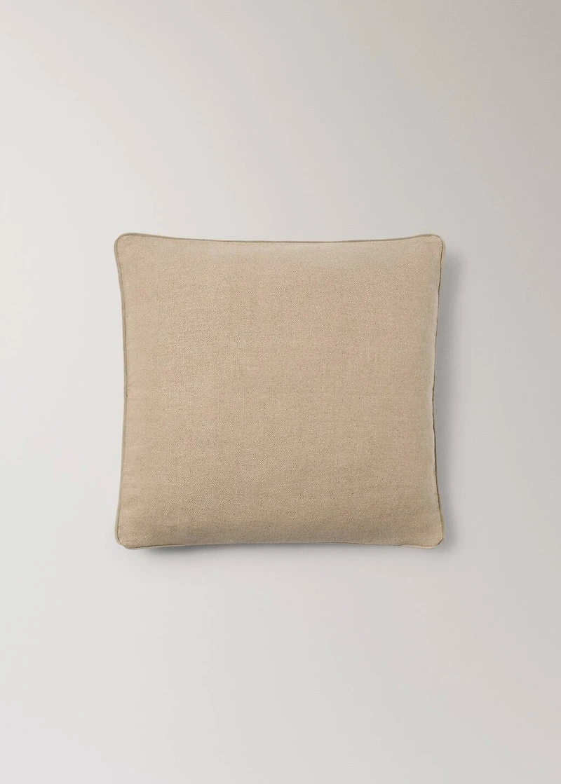 Linen floral-print cushion cover 50x50 cm