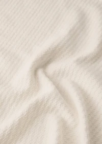 Jacquard cotton cot bedspread with ruffle