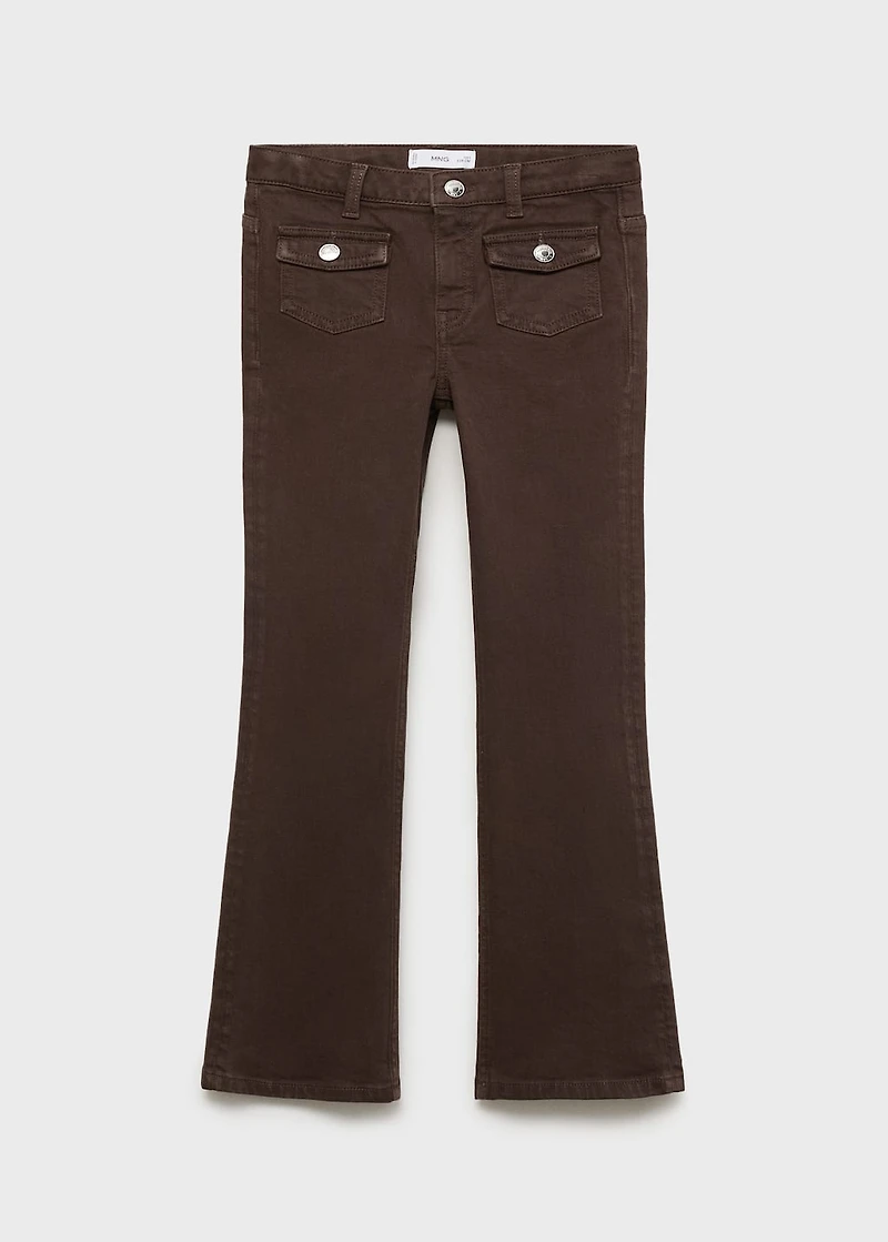 Flared jeans with pocket