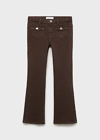 Flared jeans with pocket