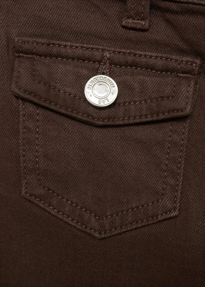 Flared jeans with pocket