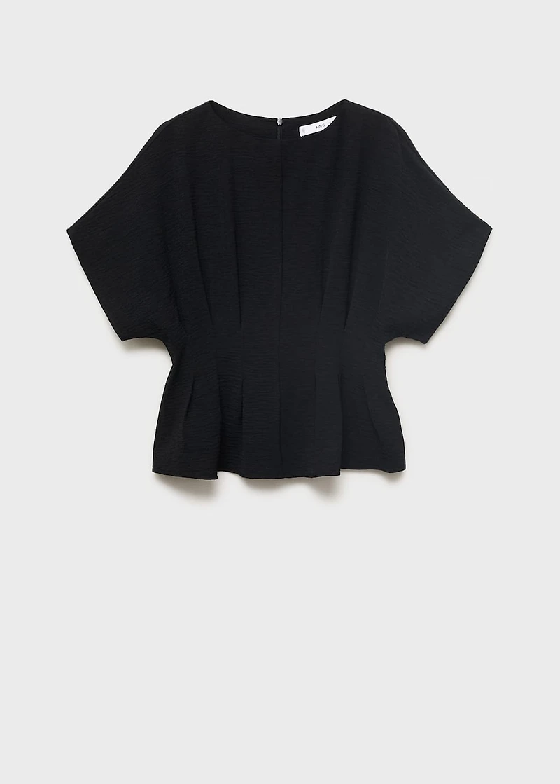 Fitted peplum blouse