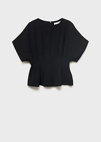 Fitted peplum blouse