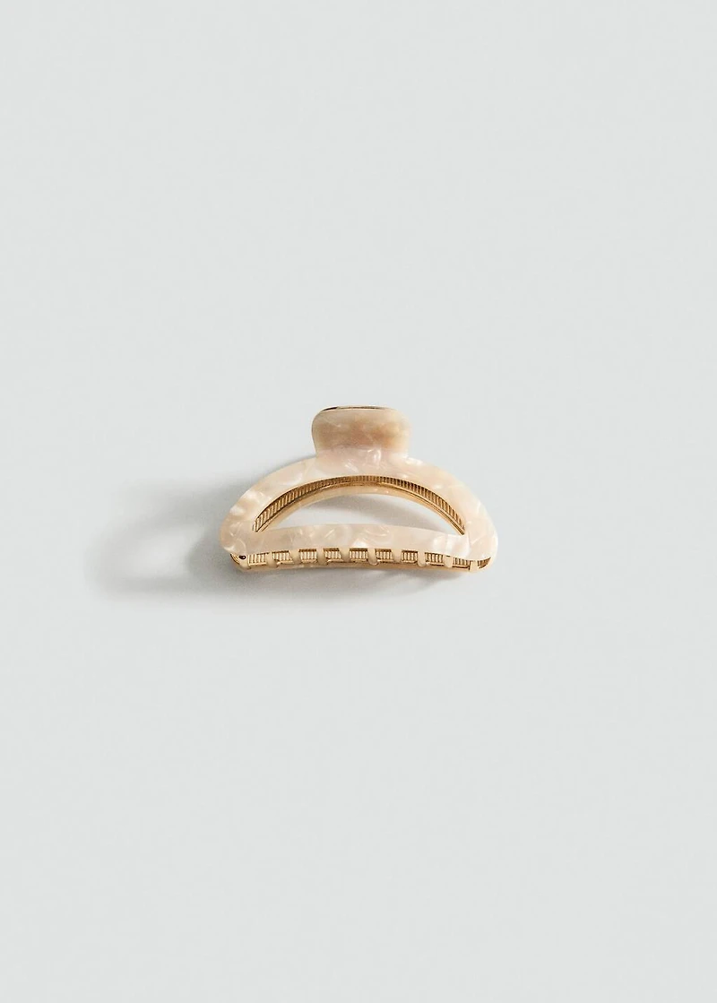 Pearl-effect hair clip